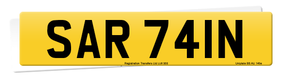 Registration number SAR 741N